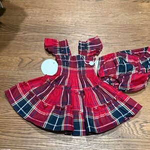 NWT Hill House Home Tiny Nap Dress Red Tartan